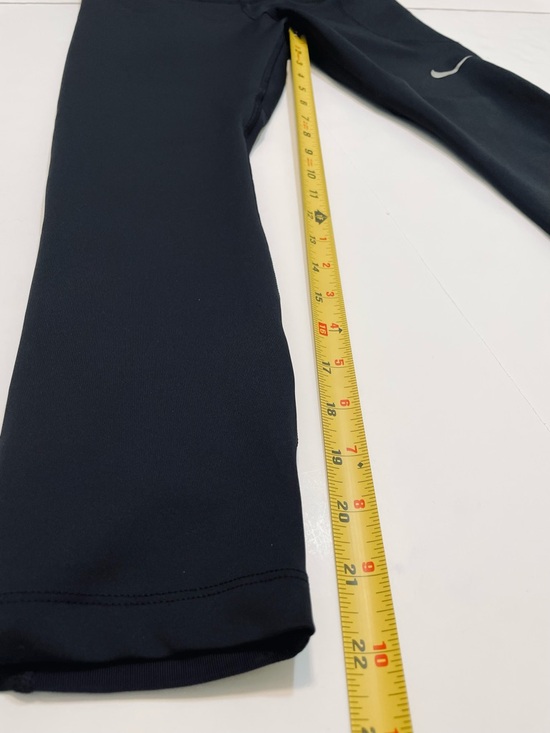 Nike Dri-Fit T Women’s Athletic Black Leggings Sheer Panels on Back Size M - Picture 3 of 11